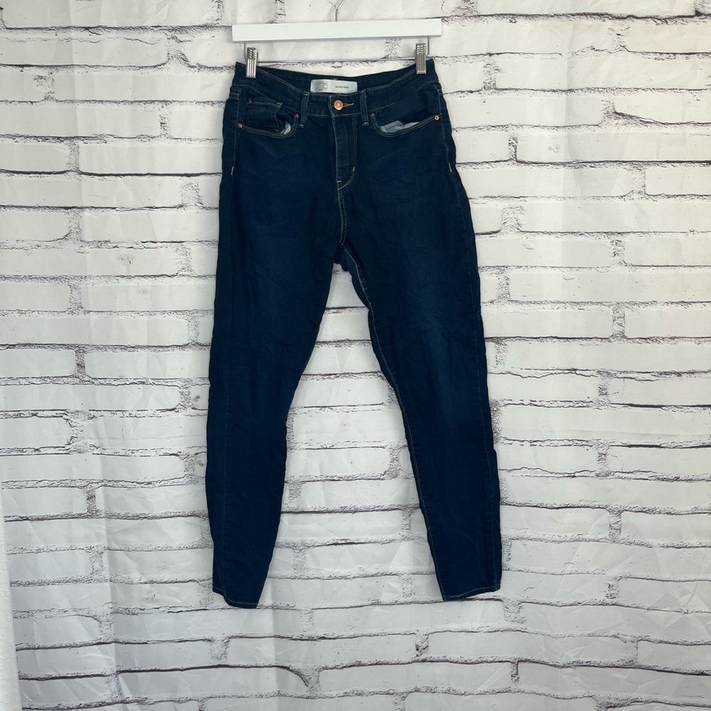 Levi’s Signature Mid Rise Skinny Jeans Dark Wash Women’s 10 High Waist Denim